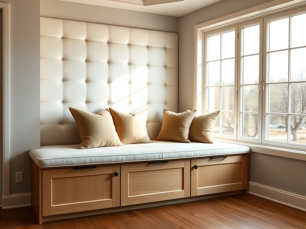 A luxurious, deep-set window seat designed for maximum comfort. the seat is perfectly proportioned with a 20-inch height and...