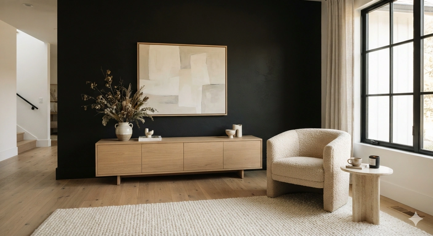 Understanding the Spatial Science: Why Black Accent Walls Add Depth Instead of Shrinking Your Room