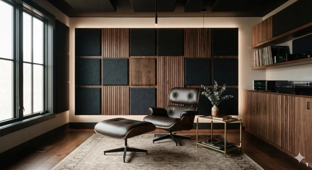 Integrating Acoustic Panels as Statement Wall Art - Music Room Decor Ideas