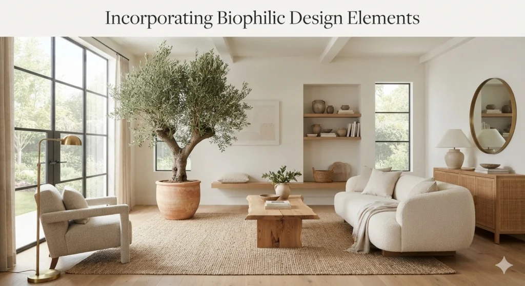 Incorporating Biophilic Design Elements - Boho Living Room Ideas