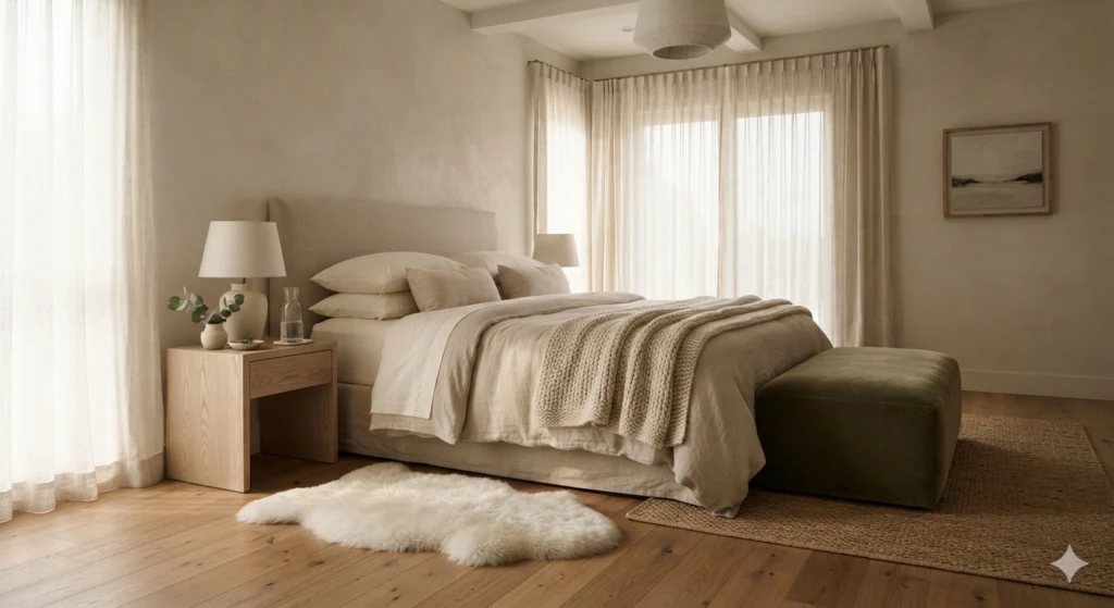 Mixing Tactile Textures for Cozy Depth - Dreamy Bedroom Ideas