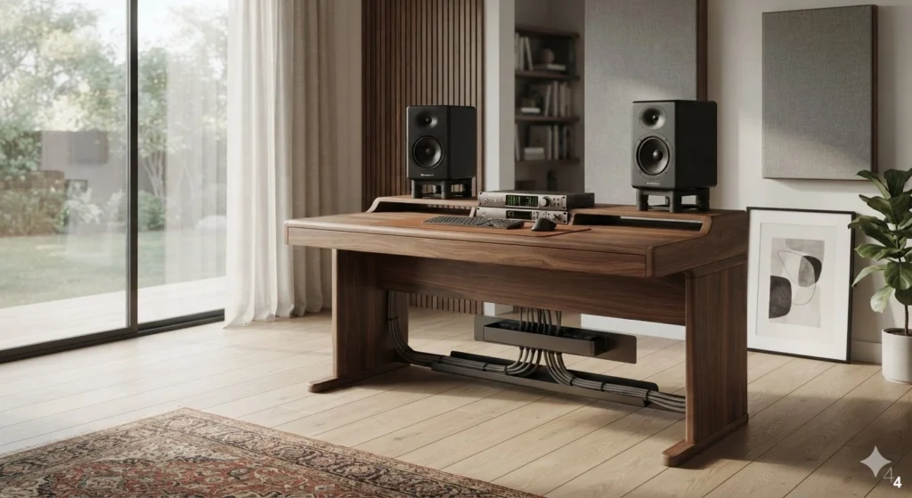 Implementing Hidden Cable Management for a Clean Aesthetic - Music Room Decor Ideas