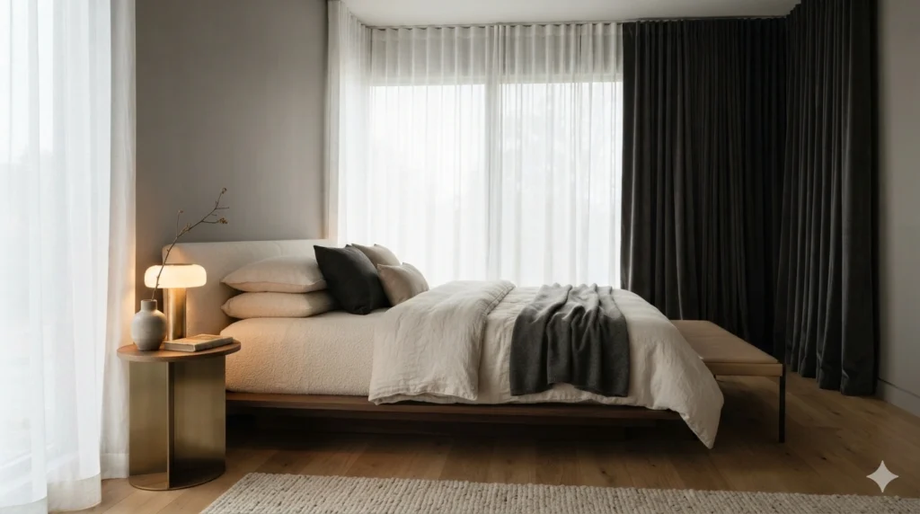 9. Effective Use of Blackout Curtains for Mood - Dreamy Bedroom Ideas