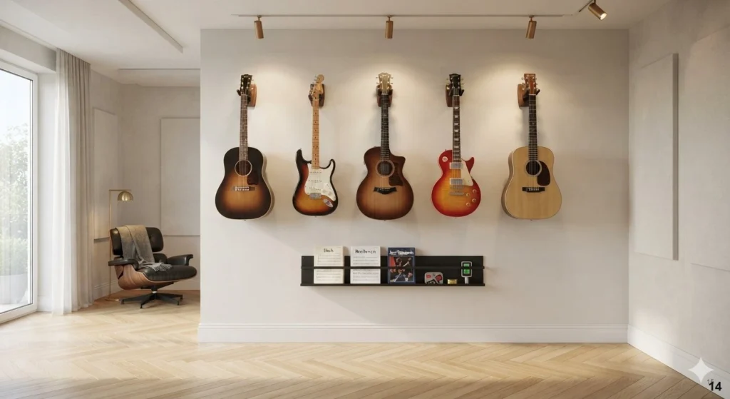 Using Floor-to-Ceiling Curtains for Acoustic Diffusion - Music Room Decor Ideas