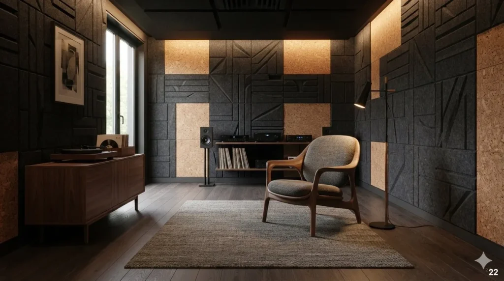 Using Decorative Screens to Divide Music and Living Areas - Music Room Decor Ideas